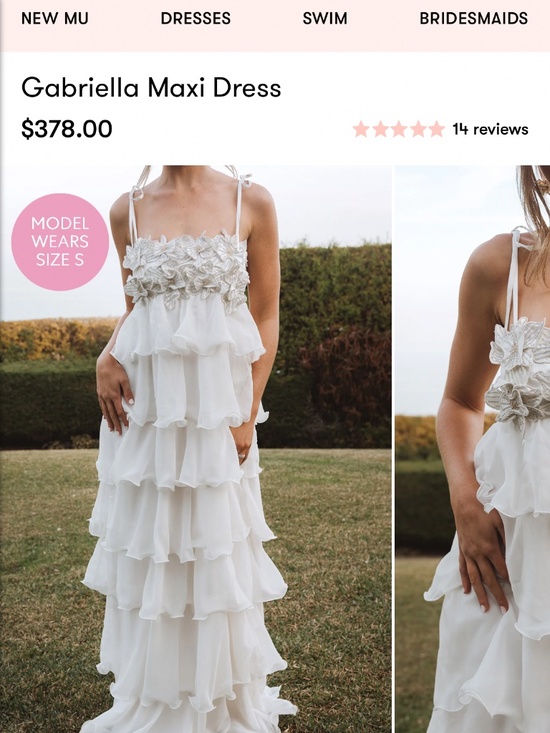 Show Me Your MuMu Dresses & Skirts - Show me your mumu Gabriella maxi dress , white S